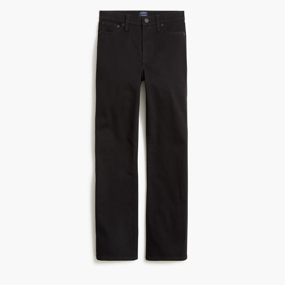 J.Crew Factory Flare Crop Black Casual Jean All-day Stretch 27 NWT